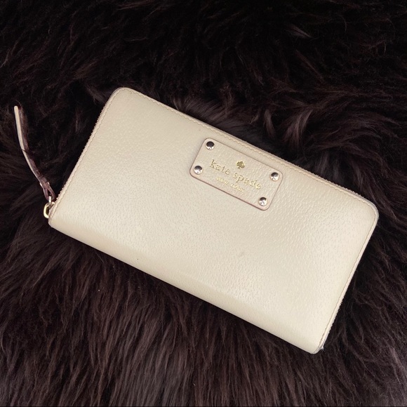 kate spade | cream full zip wallet - Picture 3 of 11
